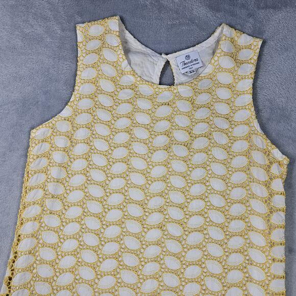 Theodora Sundress Womens XS Handmade Claudia Yellow Quiet Lux Made in Italy - Picture 2 of 14
